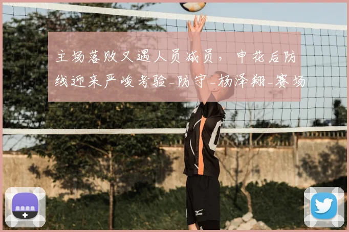 主场落败又遇人员减员，申花后防线迎来严峻考验_防守_杨泽翔_赛场