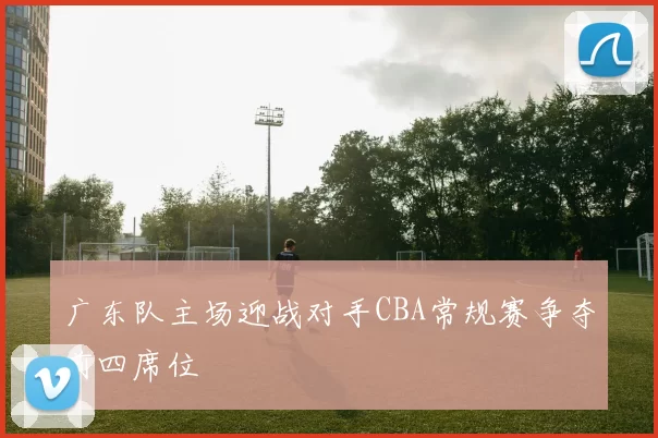 广东队主场迎战对手CBA常规赛争夺前四席位